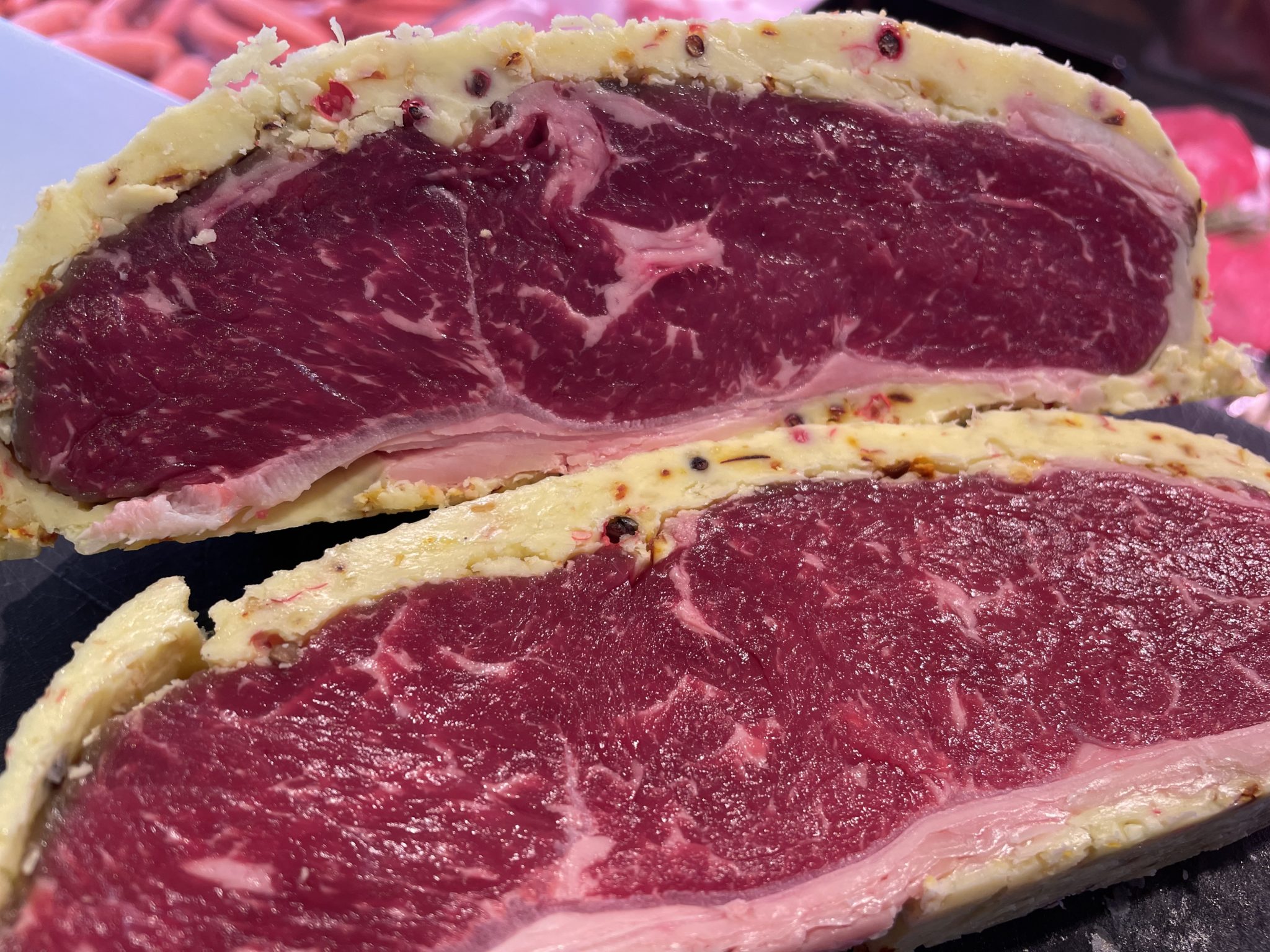 Chili-Knoblauch-Butter-Age Rumpsteak ca. 300g - Landfleischerei Herzog